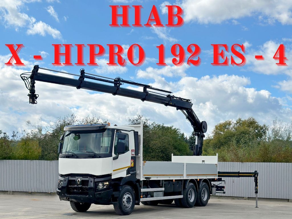 Renault C 430 *HIAB X - HIPRO 192 ES -4 + FUNK* 6x4 - Камион с кран: снимка 1 Renault C 430 *HIAB X - HIPRO 192 ES -4 + FUNK* 6x4 - Камион с кран: снимка 1