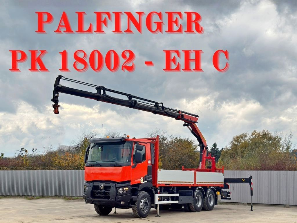 Renault C430 * PALFINGER PK 18002 - EHC + FUNK/ 6x4 - Камион с кран: снимка 1 Renault C430 * PALFINGER PK 18002 - EHC + FUNK/ 6x4 - Камион с кран: снимка 1