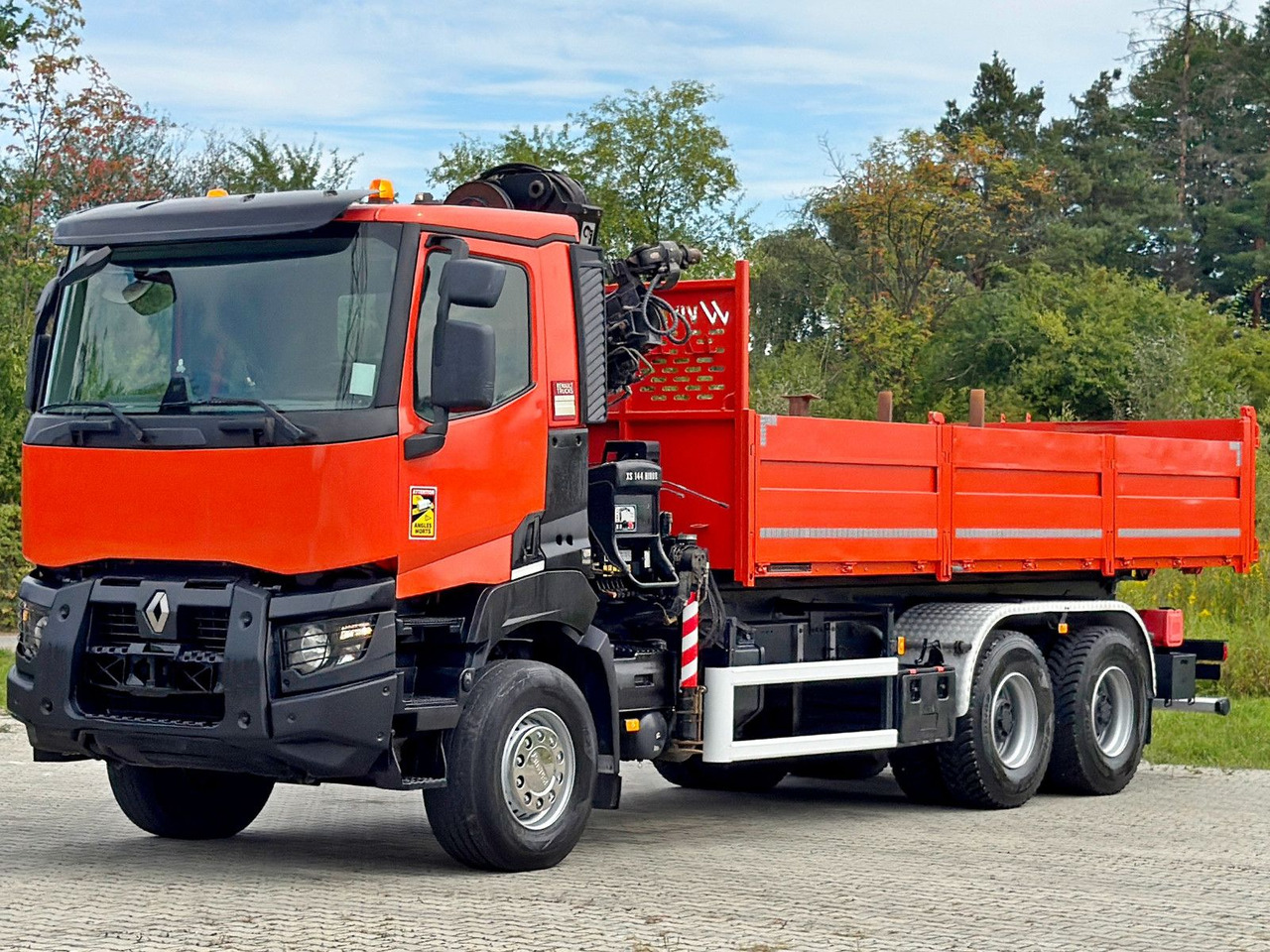 Renault K 380 * HIAB 144 BS - 3 HIDUO + FUNK * 6x4 * TOP - Камион с кран: снимка 3 Renault K 380 * HIAB 144 BS - 3 HIDUO + FUNK * 6x4 * TOP - Камион с кран: снимка 3