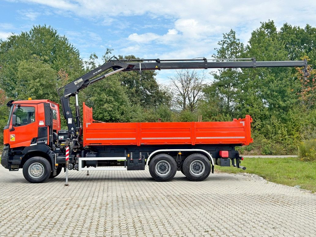 Renault K 380 * HIAB 144 BS - 3 HIDUO + FUNK * 6x4 * TOP - Самосвал камион, Камион с кран: снимка 5 Renault K 380 * HIAB 144 BS - 3 HIDUO + FUNK * 6x4 * TOP - Самосвал камион, Камион с кран: снимка 5