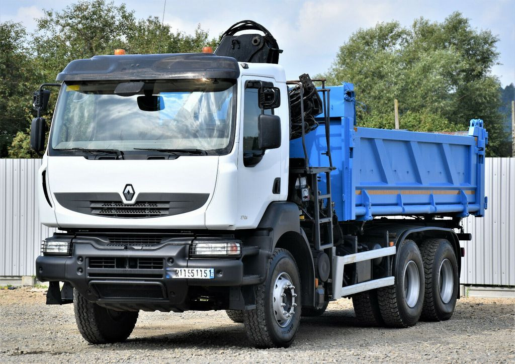 Renault KERAX 370 DXI* HIAB 122B-3 HIDUO/FUNK * 6x4 - Камион с кран, Самосвал камион: снимка 5 Renault KERAX 370 DXI* HIAB 122B-3 HIDUO/FUNK * 6x4 - Камион с кран, Самосвал камион: снимка 5