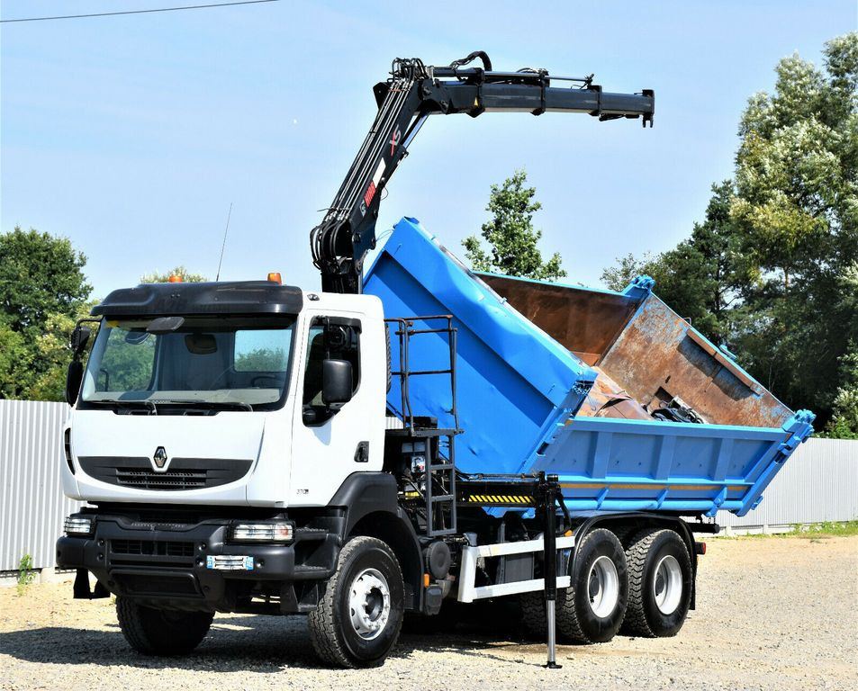 Renault KERAX 370 DXI* HIAB 122B-3 HIDUO/FUNK * 6x4 - Самосвал камион, Камион с кран: снимка 3 Renault KERAX 370 DXI* HIAB 122B-3 HIDUO/FUNK * 6x4 - Самосвал камион, Камион с кран: снимка 3