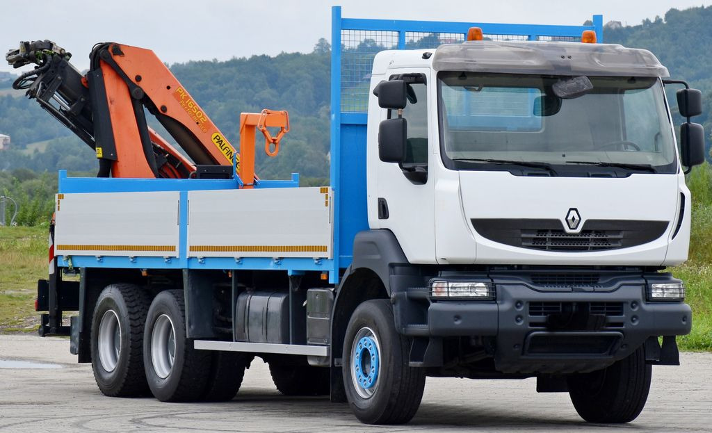 Renault KERAX 370 *PK 16502 + FUNK / 6x4 * TOP - Камион с кран, Бордови камион: снимка 4 Renault KERAX 370 *PK 16502 + FUNK / 6x4 * TOP - Камион с кран, Бордови камион: снимка 4