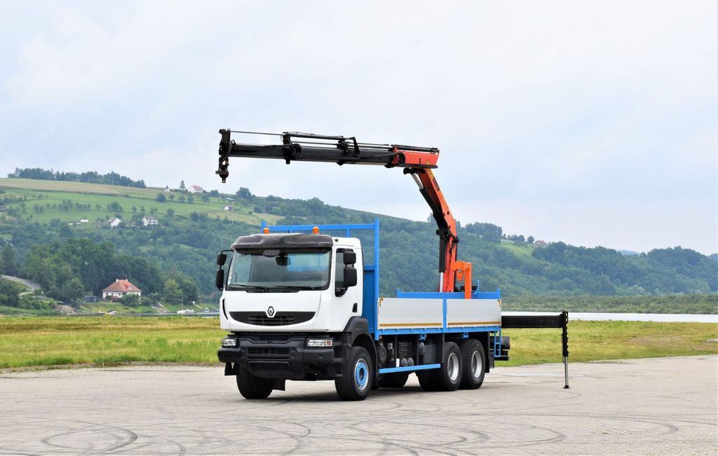 Renault KERAX 370 *PK 16502 + FUNK / 6x4 * TOP - Камион с кран, Бордови камион: снимка 2 Renault KERAX 370 *PK 16502 + FUNK / 6x4 * TOP - Камион с кран, Бордови камион: снимка 2