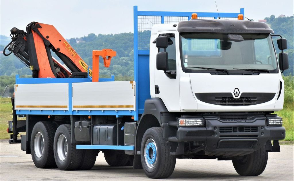 Renault KERAX 370 *PK 16502 + FUNK / 6x4 * TOP - Камион с кран, Бордови камион: снимка 3 Renault KERAX 370 *PK 16502 + FUNK / 6x4 * TOP - Камион с кран, Бордови камион: снимка 3