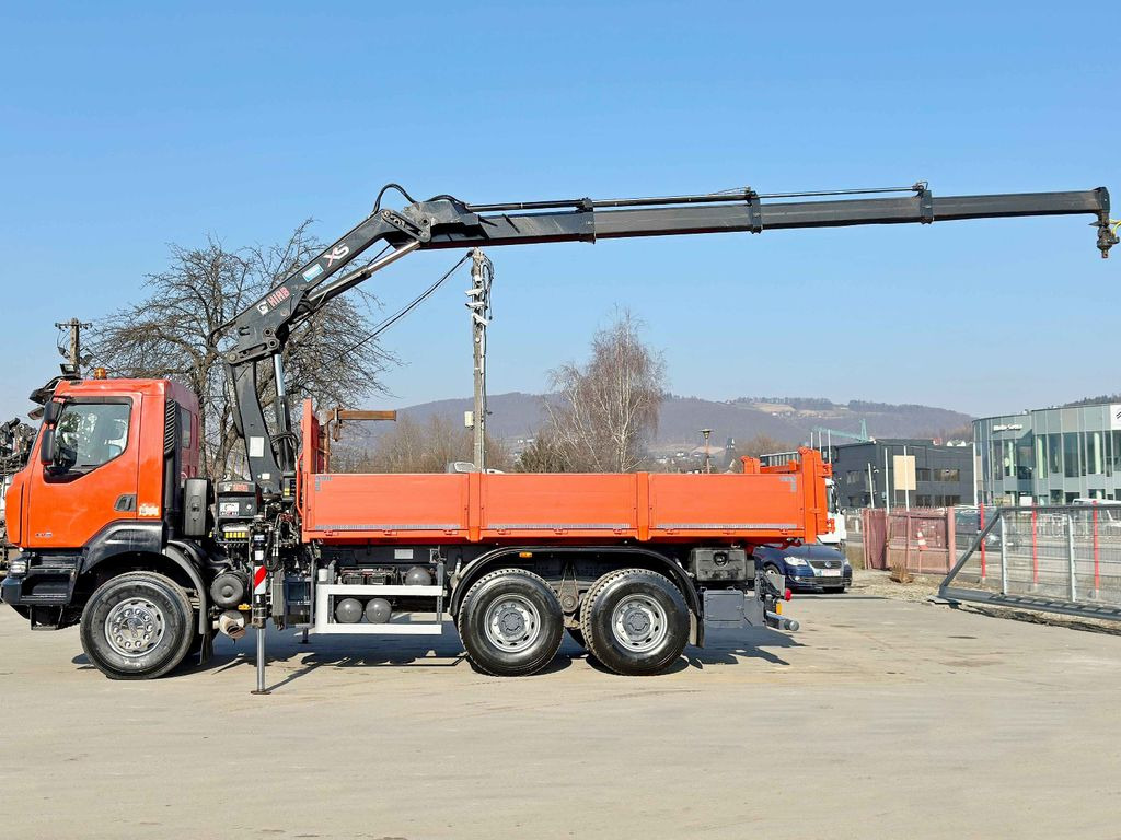 Renault KERAX 430* HIAB 144 E-3 HIDUO + FUNK / 6x4 - Самосвал камион, Камион с кран: снимка 5 Renault KERAX 430* HIAB 144 E-3 HIDUO + FUNK / 6x4 - Самосвал камион, Камион с кран: снимка 5