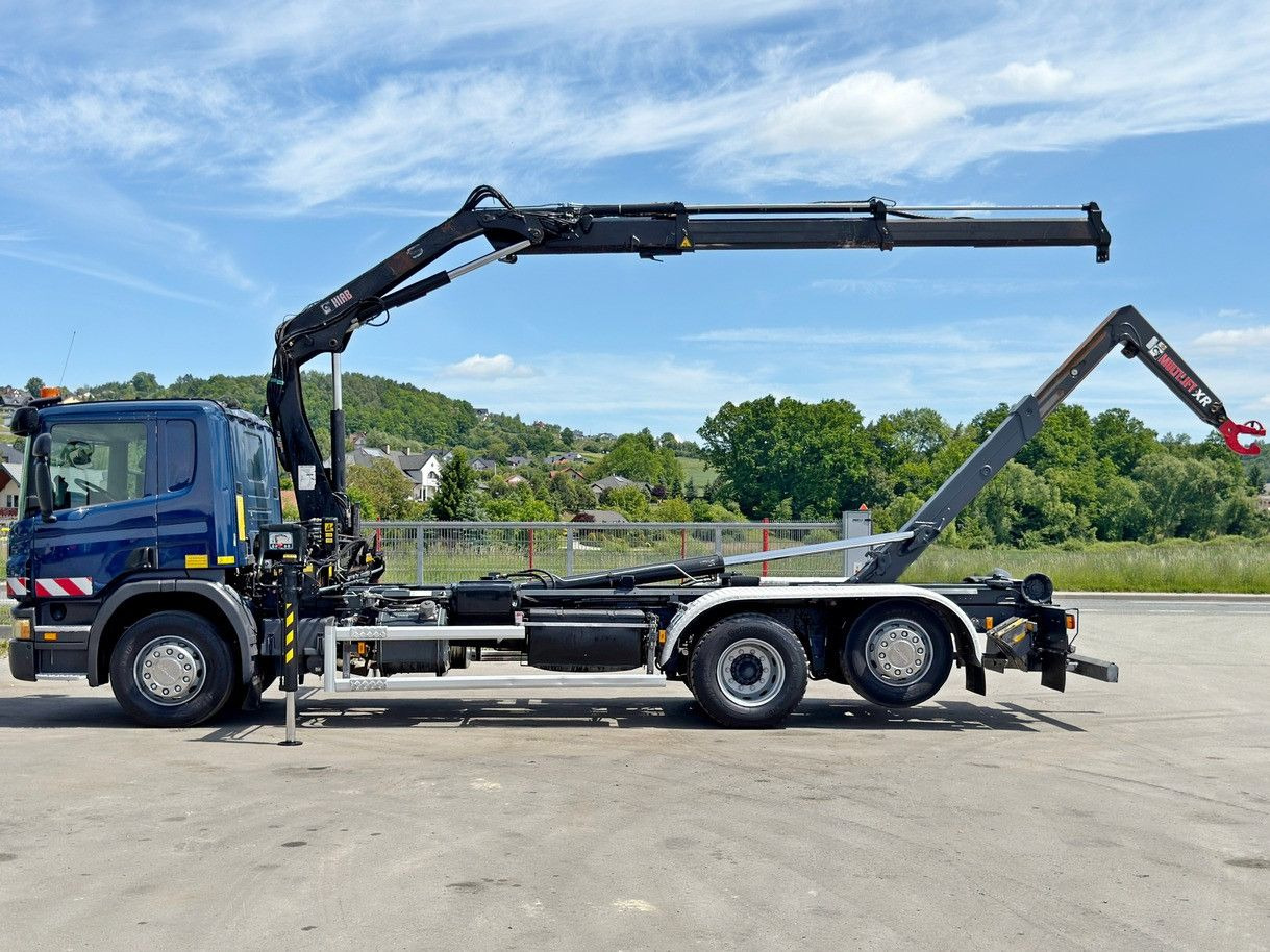 Scania P 360 * ABROLLKIPPER * HIAB 111 BS -2 HIDUO/FUNK - Мултилифт с кука камион, Камион с кран: снимка 5 Scania P 360 * ABROLLKIPPER * HIAB 111 BS -2 HIDUO/FUNK - Мултилифт с кука камион, Камион с кран: снимка 5