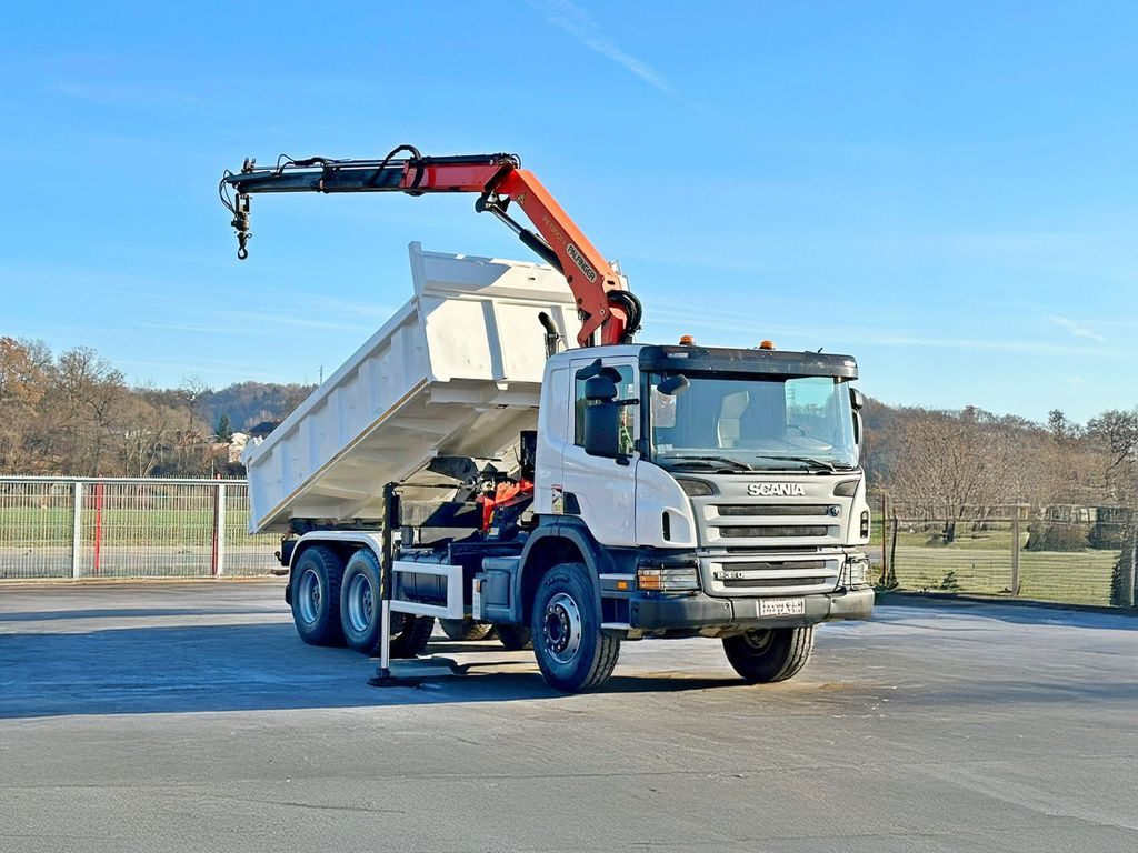 Scania P 360 Kipper 4,70 m * PK 13001-KA + FUNK * 6x4 - Камион с кран, Самосвал камион: снимка 2 Scania P 360 Kipper 4,70 m * PK 13001-KA + FUNK * 6x4 - Камион с кран, Самосвал камион: снимка 2