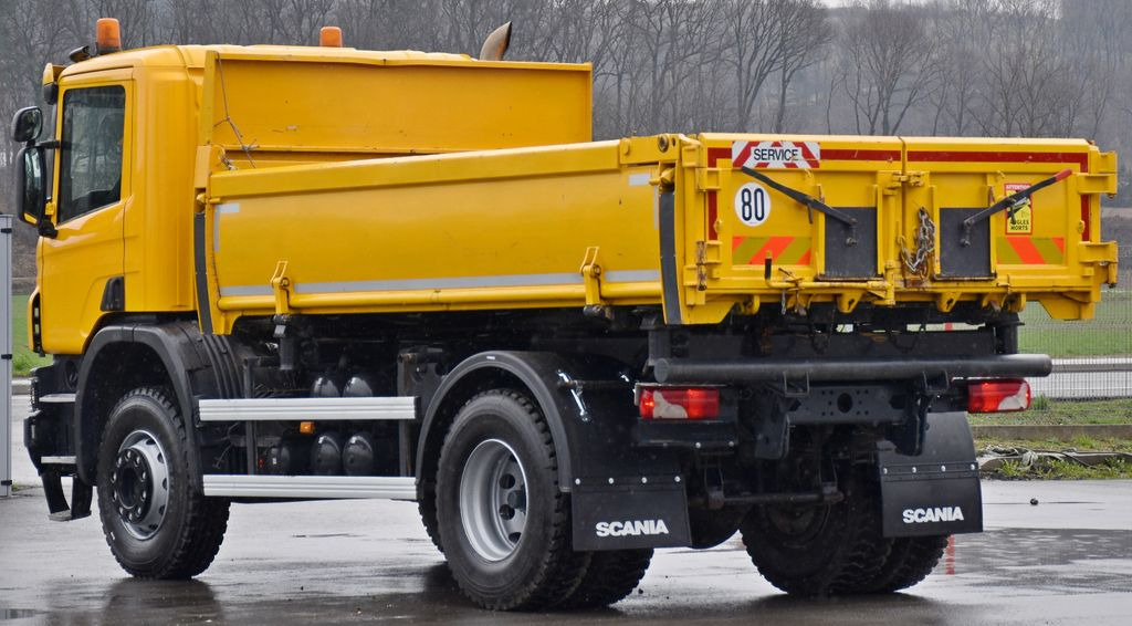 Самосвал камион Scania P 410 Kipper 4,20m + BORDMATIC / TOPZUSTAND: снимка 8