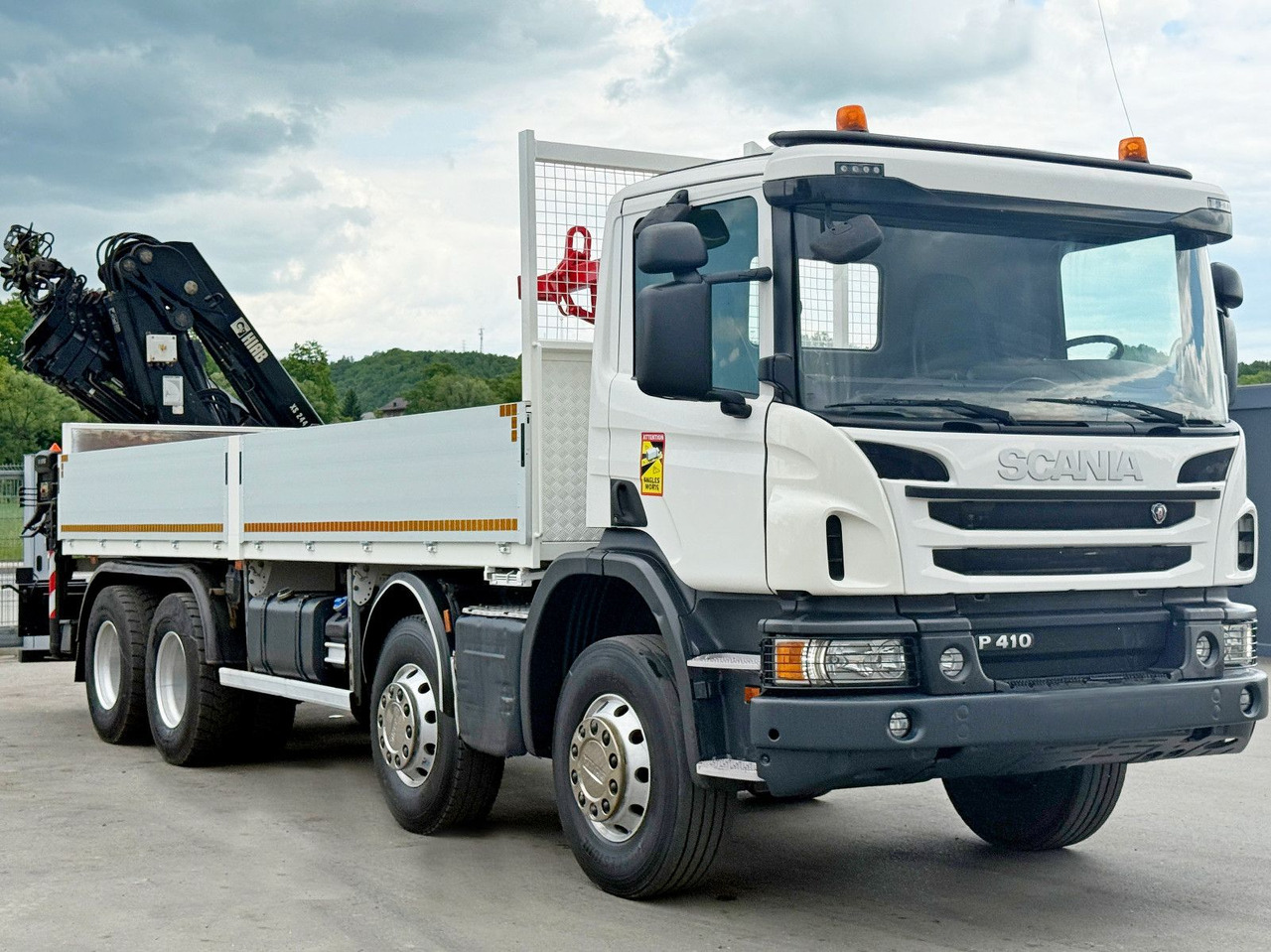 Scania P 410*PLATFORM 7,00m*HIAB 244 E-5 HIPRO+FUNK/8x4 Scania P 410*PRITSCHE 7,00m*HIAB 244 E-5 HIPRO+FUNK/8x4 - Камион с кран, Бордови камион: снимка 3 Scania P 410*PLATFORM 7,00m*HIAB 244 E-5 HIPRO+FUNK/8x4 Scania P 410*PRITSCHE 7,00m*HIAB 244 E-5 HIPRO+FUNK/8x4 - Камион с кран, Бордови камион: снимка 3