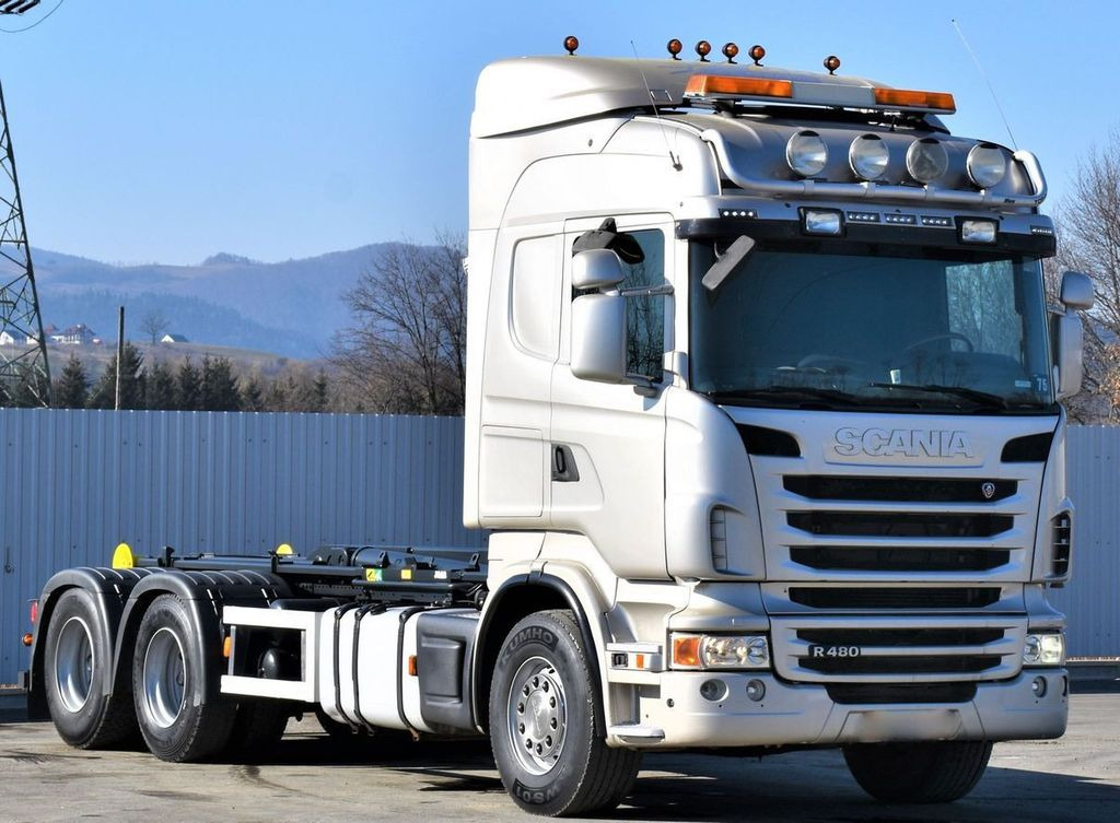 Scania R 480 Abrollkipper * 6x4 * Top Zustand ! - Мултилифт с кука камион: снимка 3 Scania R 480 Abrollkipper * 6x4 * Top Zustand ! - Мултилифт с кука камион: снимка 3