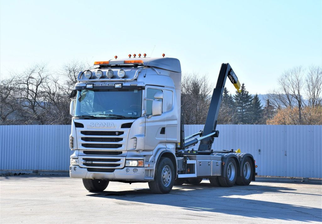 Scania R 480 Abrollkipper * 6x4 * Top Zustand ! - Мултилифт с кука камион: снимка 2 Scania R 480 Abrollkipper * 6x4 * Top Zustand ! - Мултилифт с кука камион: снимка 2