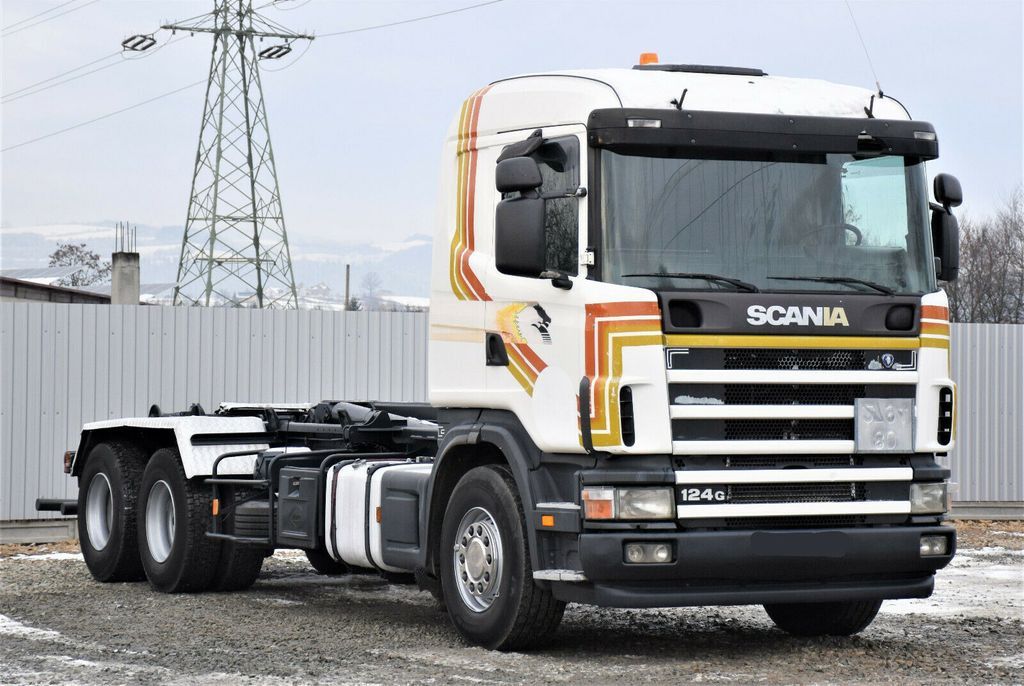 Scania R124 470 Abrollkipper *6x2* Top Zustand ! - Мултилифт с кука камион: снимка 3 Scania R124 470 Abrollkipper *6x2* Top Zustand ! - Мултилифт с кука камион: снимка 3