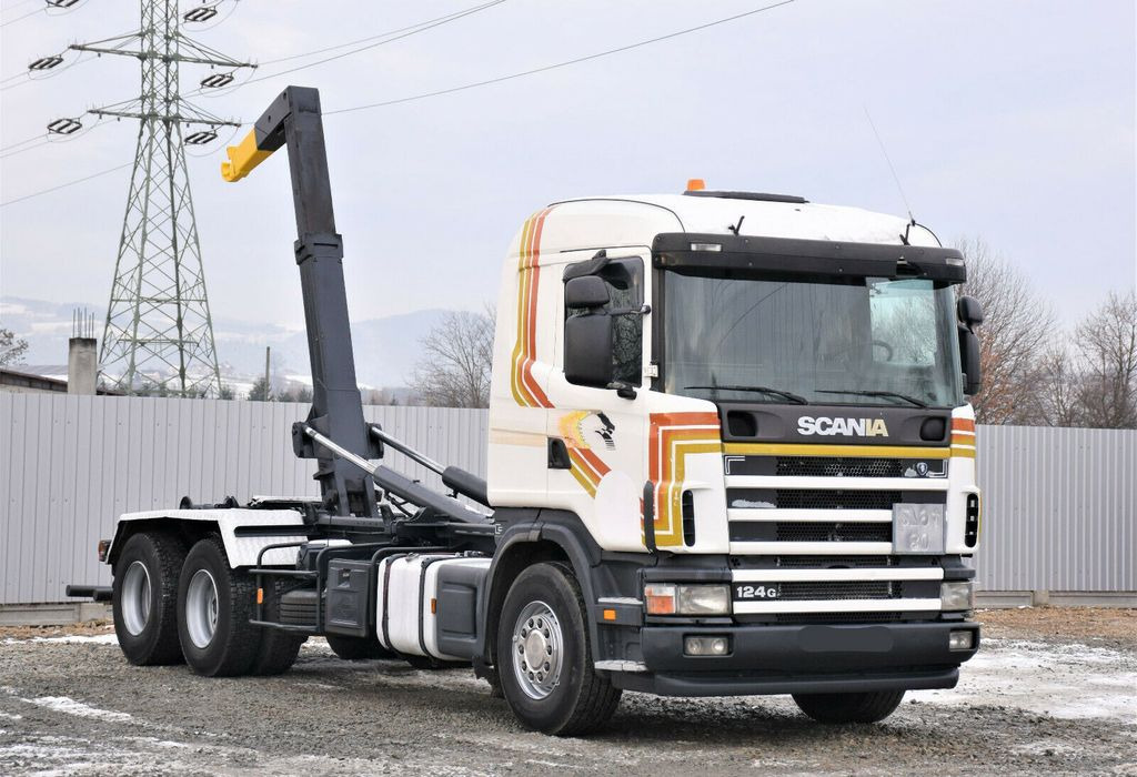 Scania R124 470 Abrollkipper *6x2* Top Zustand ! - Мултилифт с кука камион: снимка 1 Scania R124 470 Abrollkipper *6x2* Top Zustand ! - Мултилифт с кука камион: снимка 1