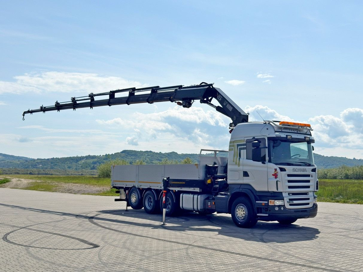Scania R480 PRITSCHE 6,85m *HIAB 377 E-8 HIPRO/FUNK*8x4 - Камион с кран: снимка 2 Scania R480 PRITSCHE 6,85m *HIAB 377 E-8 HIPRO/FUNK*8x4 - Камион с кран: снимка 2