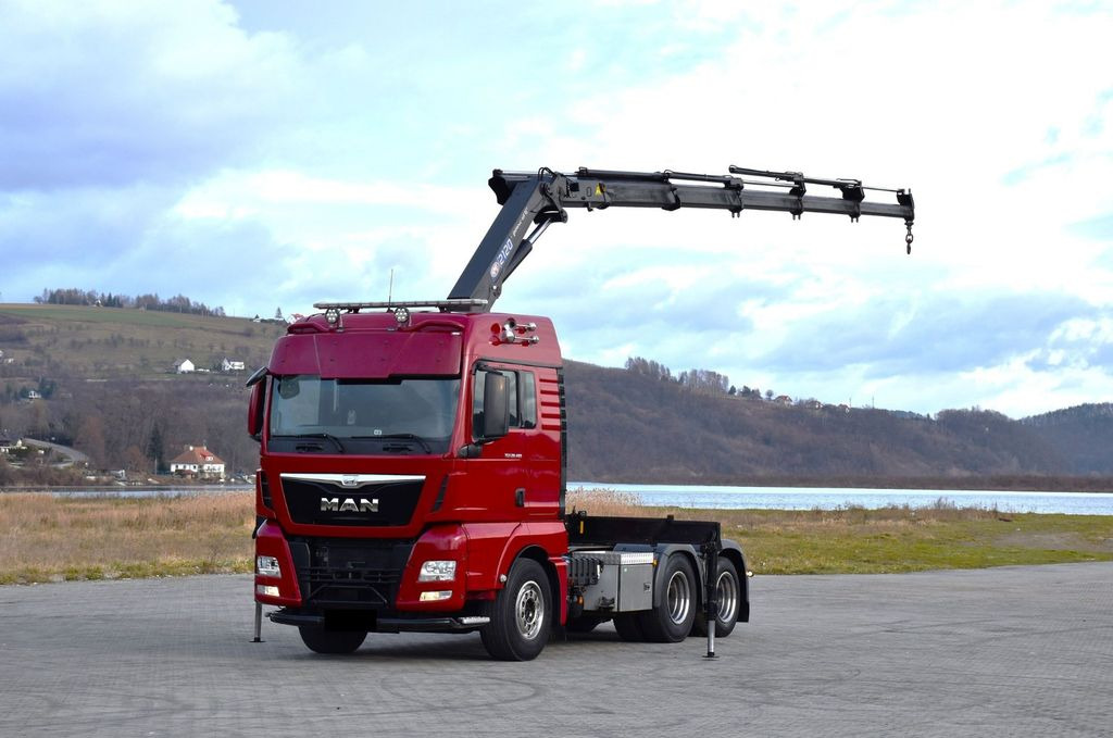 MAN TGX 28.480 Sattelzugmaschine + HMF 2120 K5/FUNK MAN TGX 28.480 Sattelzugmaschine + HMF 2120 K5/FUNK - Влекач: снимка 2 MAN TGX 28.480 Sattelzugmaschine + HMF 2120 K5/FUNK MAN TGX 28.480 Sattelzugmaschine + HMF 2120 K5/FUNK - Влекач: снимка 2