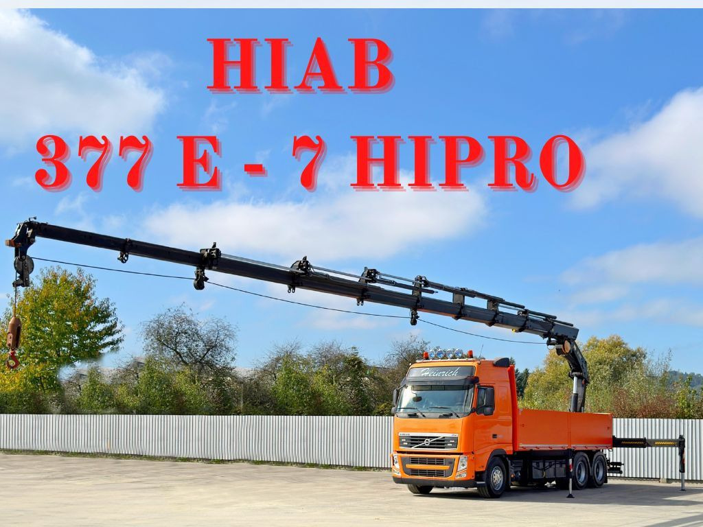Volvo FH 460 * HIAB 377 E - 7 HIPRO + FUNK * 6x4 - Камион с кран: снимка 1 Volvo FH 460 * HIAB 377 E - 7 HIPRO + FUNK * 6x4 - Камион с кран: снимка 1
