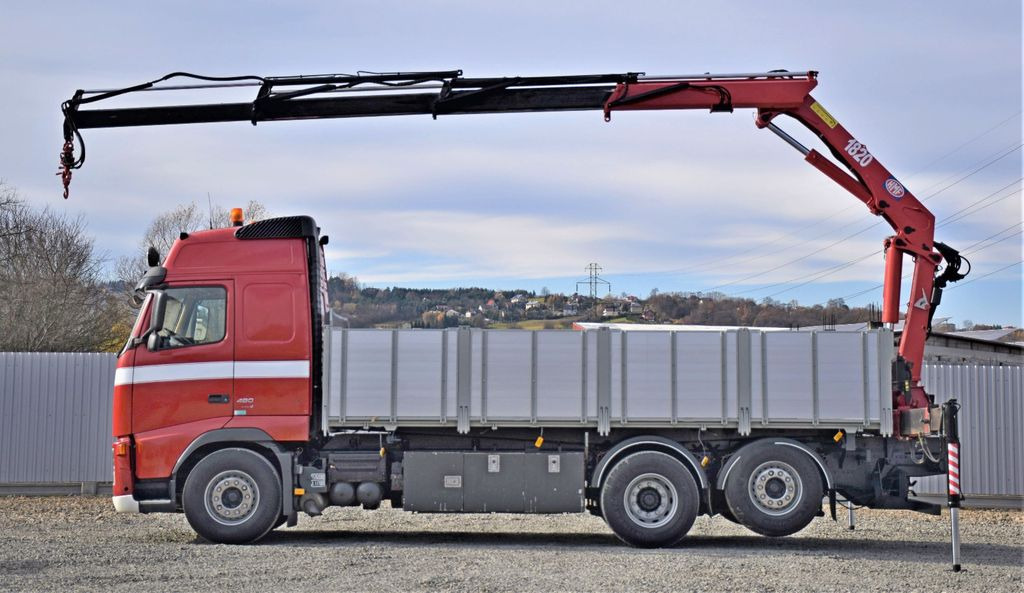 Volvo FH 480 Kipper 6,20m + HMF 1823 K3 + FUNK - Камион с кран, Самосвал камион: снимка 5 Volvo FH 480 Kipper 6,20m + HMF 1823 K3 + FUNK - Камион с кран, Самосвал камион: снимка 5