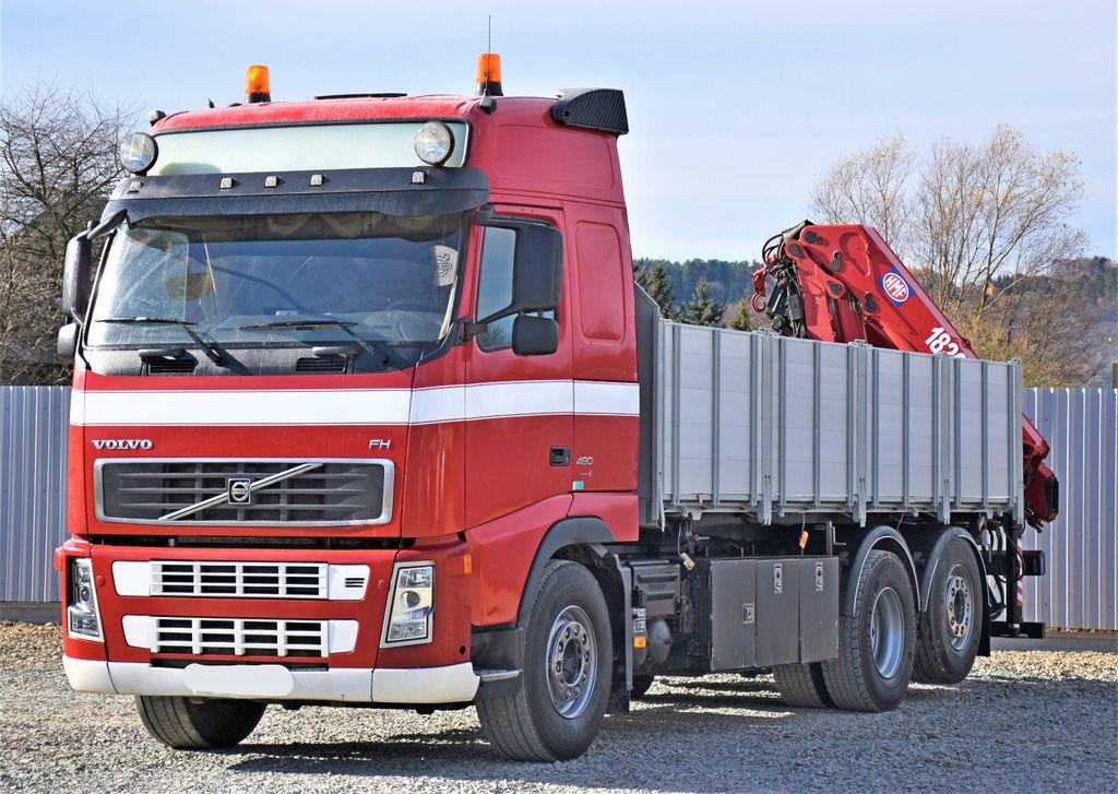 Volvo FH 480 Kipper 6,20m + HMF 1823 K3 + FUNK - Камион с кран, Самосвал камион: снимка 4 Volvo FH 480 Kipper 6,20m + HMF 1823 K3 + FUNK - Камион с кран, Самосвал камион: снимка 4
