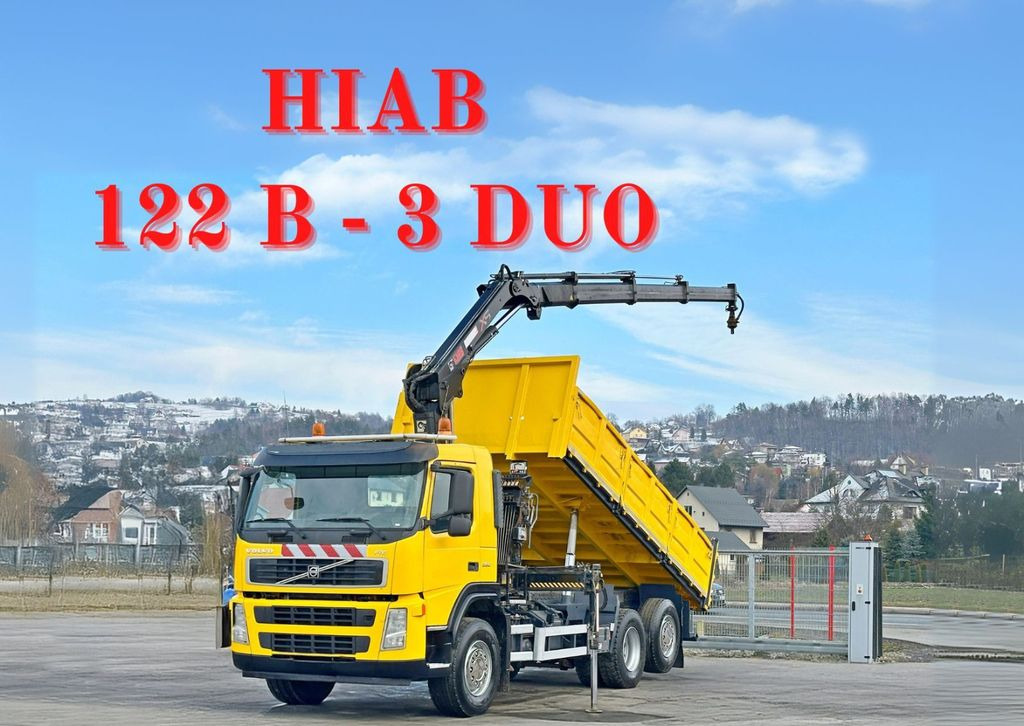 Volvo FM 330 Kipper 5,50m*HIAB 122 B -3 DUO*TOPZUSTAND - Камион с кран, Самосвал камион: снимка 1 Volvo FM 330 Kipper 5,50m*HIAB 122 B -3 DUO*TOPZUSTAND - Камион с кран, Самосвал камион: снимка 1