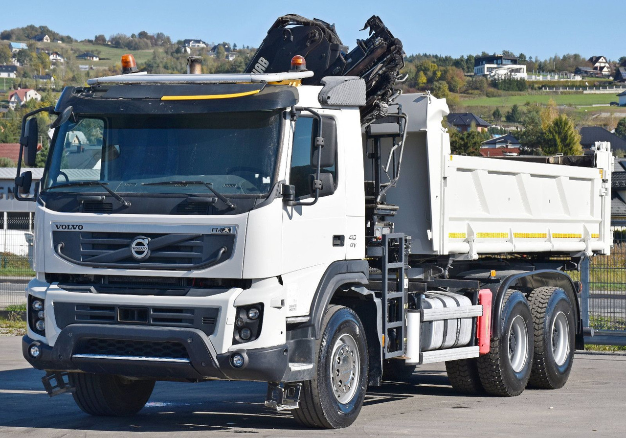 Volvo FMX 410 Kipper 5,20m*HIAB 122 D-4 HIDUO/FUNK*6x4 - Самосвал камион: снимка 5 Volvo FMX 410 Kipper 5,20m*HIAB 122 D-4 HIDUO/FUNK*6x4 - Самосвал камион: снимка 5