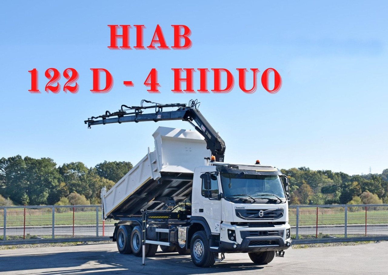 Volvo FMX 410 Kipper 5,20m*HIAB 122 D-4 HIDUO/FUNK*6x4 - Самосвал камион: снимка 1 Volvo FMX 410 Kipper 5,20m*HIAB 122 D-4 HIDUO/FUNK*6x4 - Самосвал камион: снимка 1