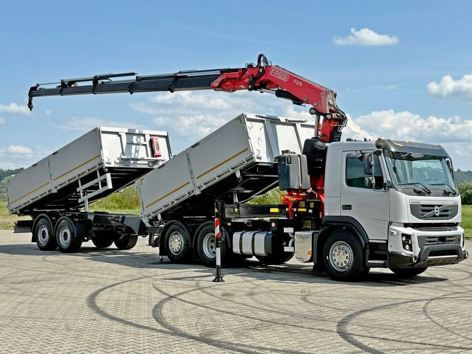 Volvo FMX 420* FASSI F275.2.25 + FUNK + Anhänger / TOP - Самосвал камион, Камион с кран: снимка 2 Volvo FMX 420* FASSI F275.2.25 + FUNK + Anhänger / TOP - Самосвал камион, Камион с кран: снимка 2
