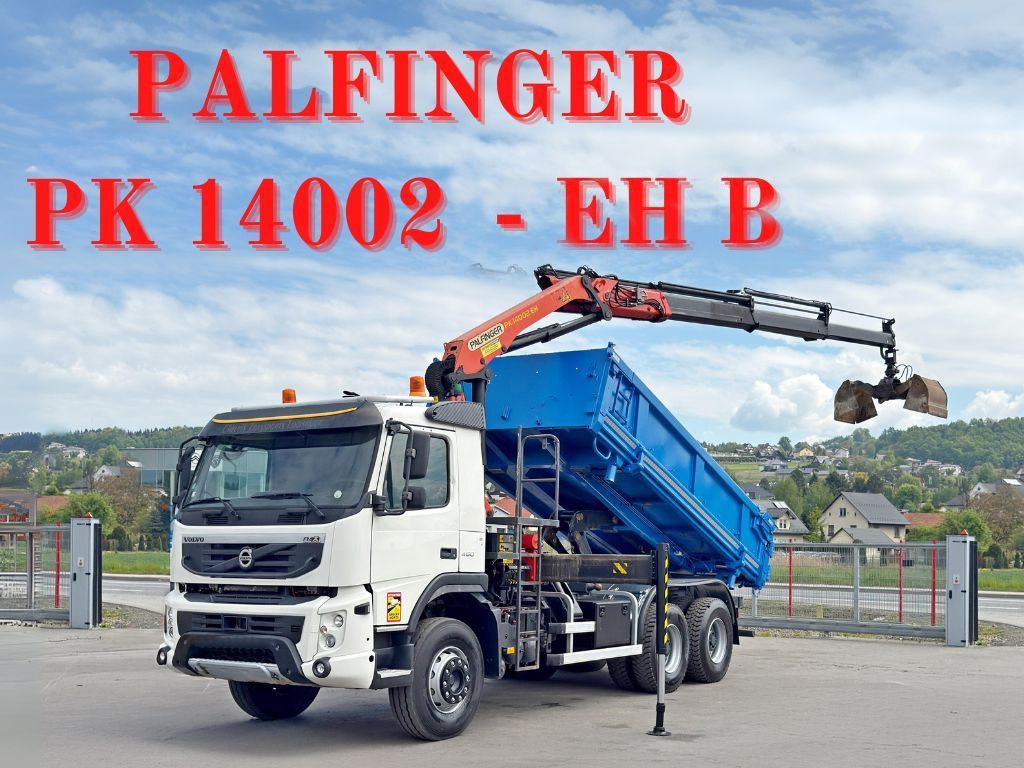 Volvo FMX 450 Kipper 5,15m * PK 14002-EH B * 6x4 * TOP - Камион с кран: снимка 1 Volvo FMX 450 Kipper 5,15m * PK 14002-EH B * 6x4 * TOP - Камион с кран: снимка 1