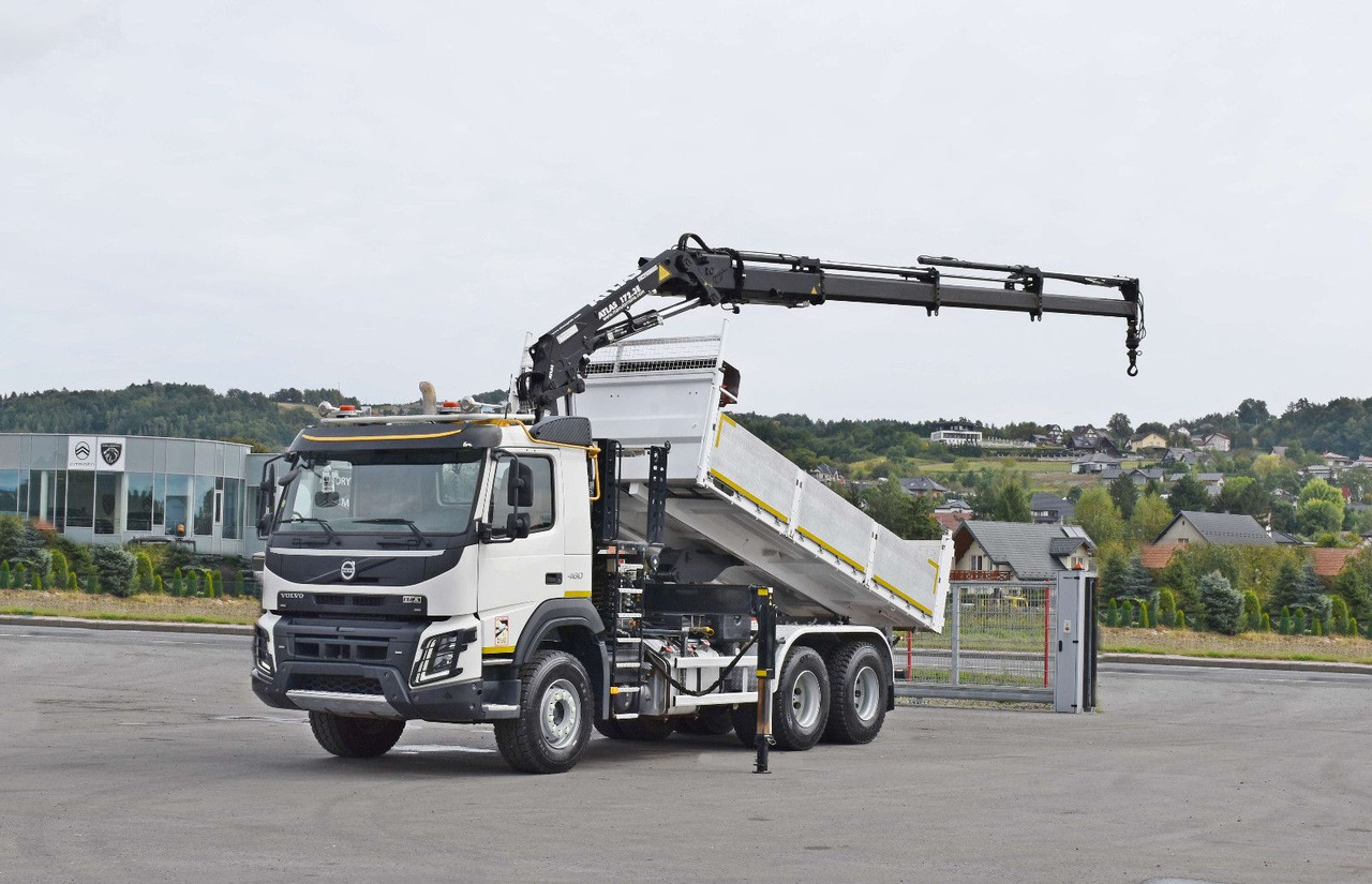 Volvo FMX 460 Kipper 5,40m *ATLAS 172.3E/FUNK *6x4 - Камион с кран: снимка 2 Volvo FMX 460 Kipper 5,40m *ATLAS 172.3E/FUNK *6x4 - Камион с кран: снимка 2