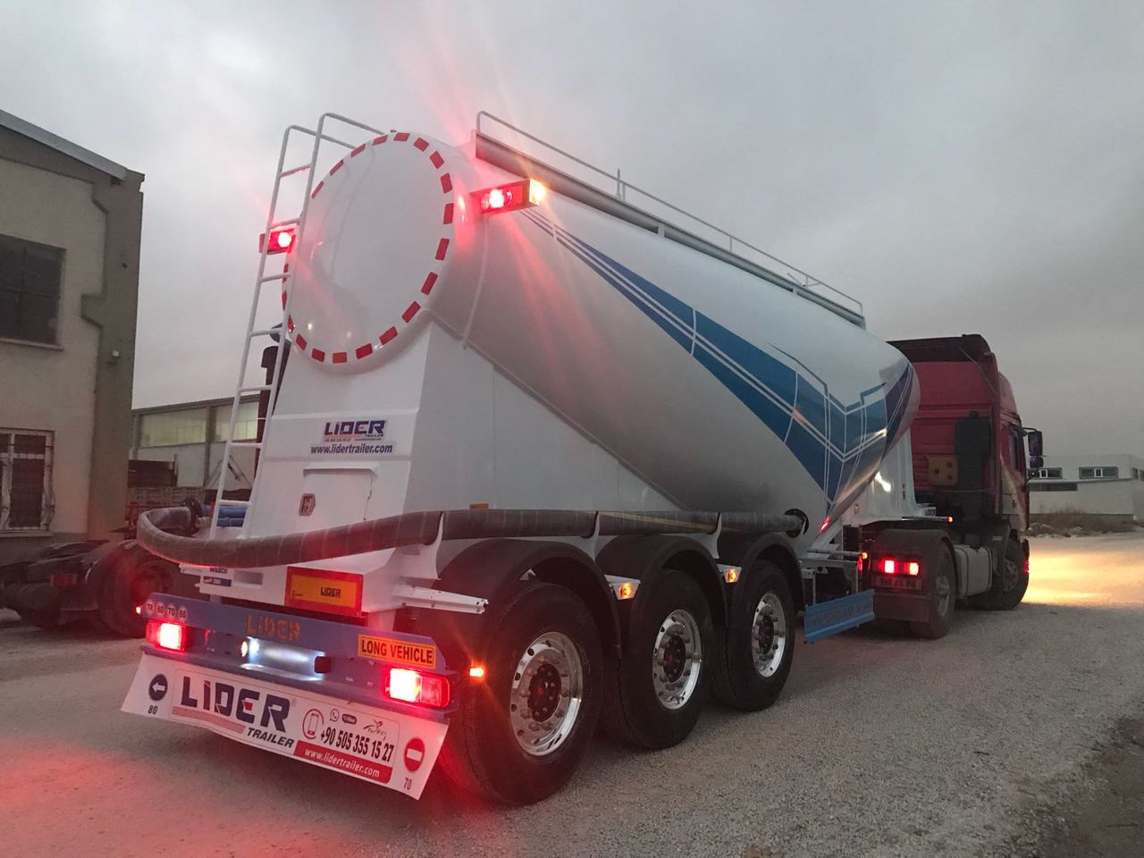 Нови Полуремарке цистерна За превоз на цимент LIDER 2022 MODEL NEW CEMENT TANKER: снимка 7