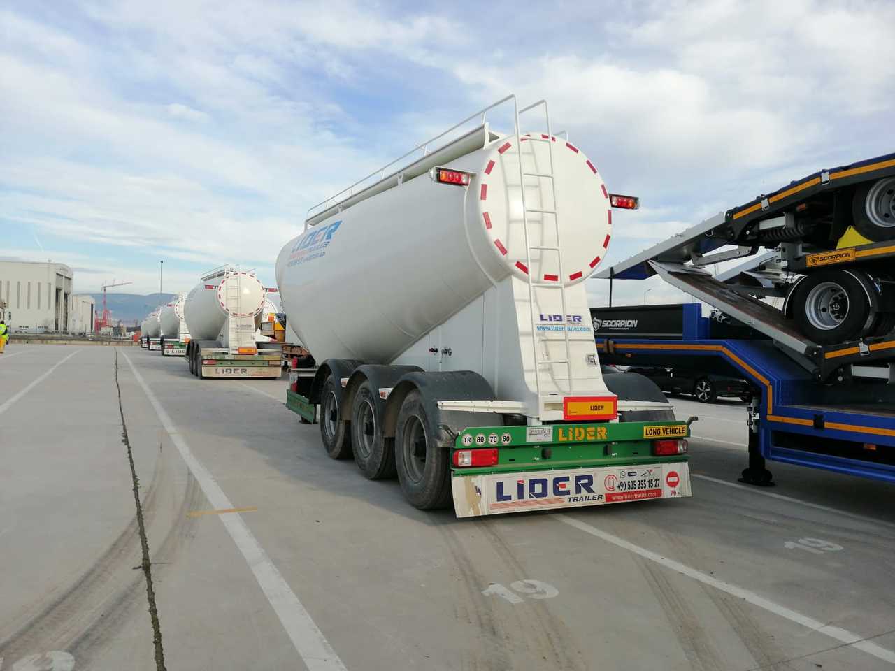 Нови Полуремарке цистерна За превоз на цимент LIDER 2022 MODEL NEW CEMENT TANKER: снимка 17