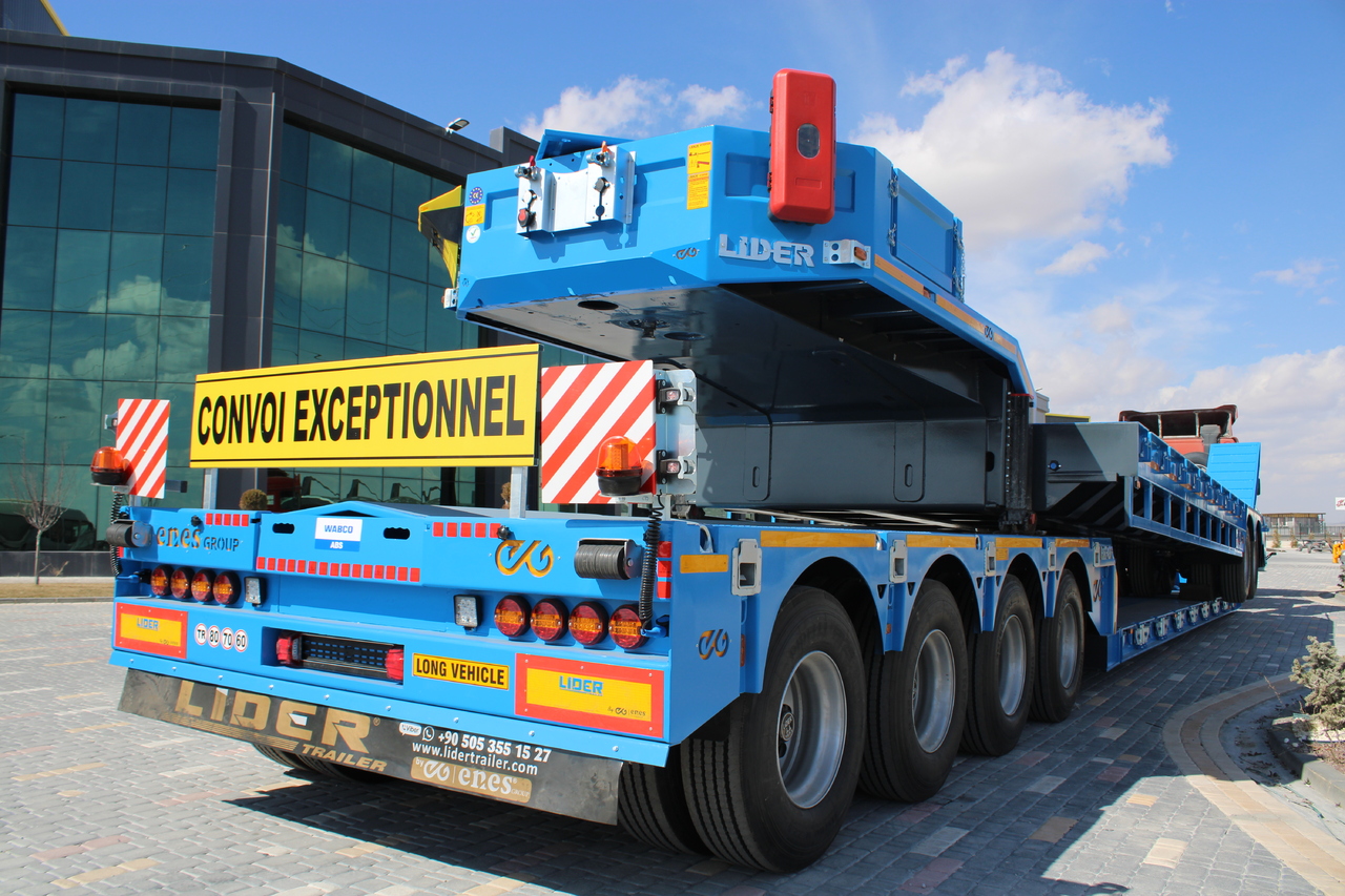 Нови Нискорамна площадка полуремарке За превоз на тежка техника LIDER 2025 READY IN STOCK UNUSED FRONT LOADING: снимка 13
