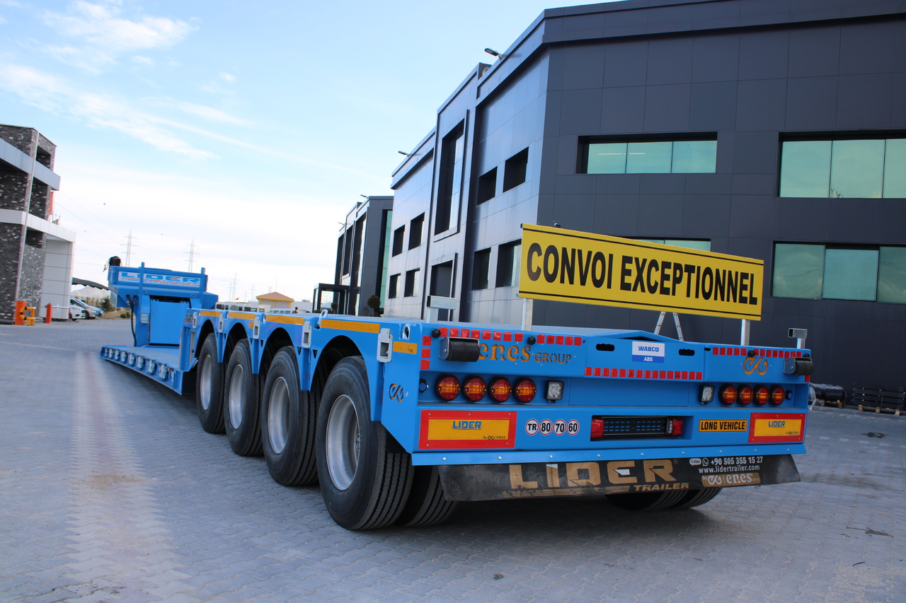 Нови Нискорамна площадка полуремарке За превоз на тежка техника LIDER 2025 READY IN STOCK UNUSED FRONT LOADING: снимка 8