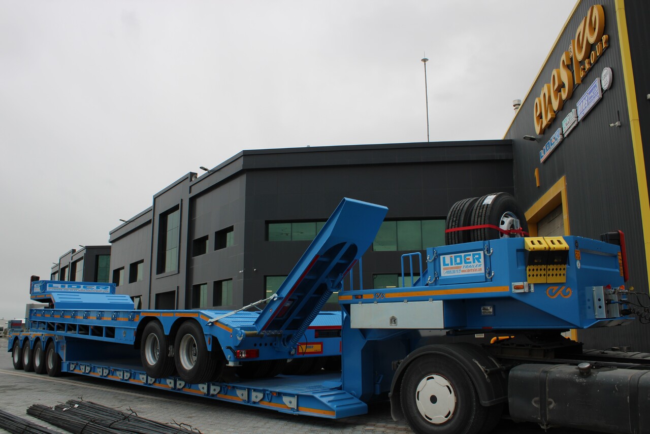 Нови Нискорамна площадка полуремарке За превоз на тежка техника LIDER 2025 READY IN STOCK UNUSED FRONT LOADING: снимка 20