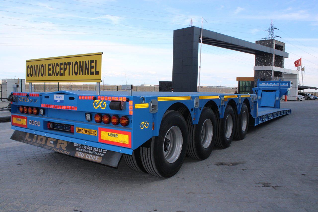 Нови Нискорамна площадка полуремарке За превоз на тежка техника LIDER 2025 READY IN STOCK UNUSED FRONT LOADING: снимка 7