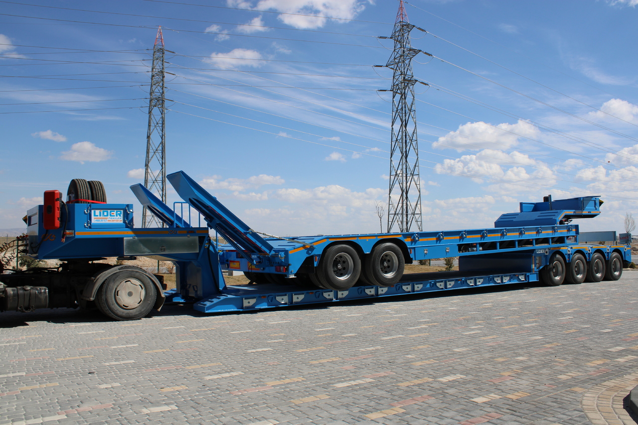 Нови Нискорамна площадка полуремарке За превоз на тежка техника LIDER 2025 READY IN STOCK UNUSED FRONT LOADING: снимка 9