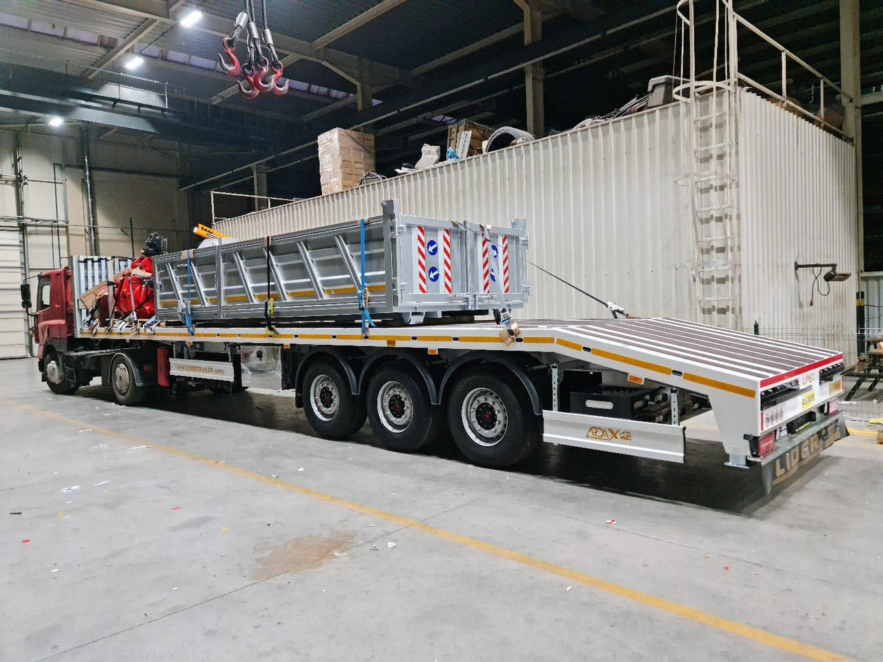 Нови Контейнеровоз/ Сменна каросерия полуремарке LIDER LIDER NEW 2025 Year DUMPER SEMI TRAILER  READY IN STOCKS: снимка 7
