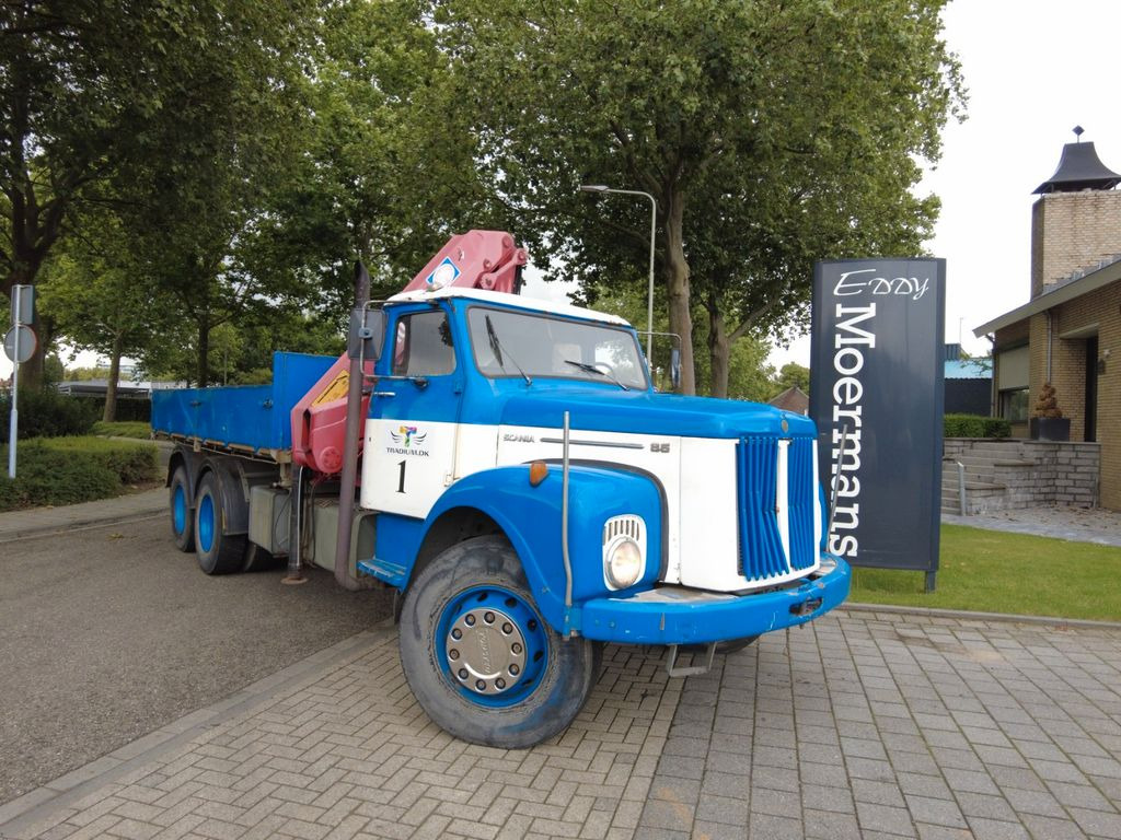 Scania 86 6x2 - Камион с кран, Бордови камион: снимка 1 Scania 86 6x2 - Камион с кран, Бордови камион: снимка 1