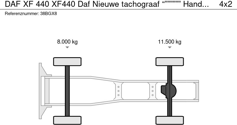 Влекач DAF XF 440 XF440 Daf Nieuwe tachograaf “”””””” Hand geschakeld: снимка 15