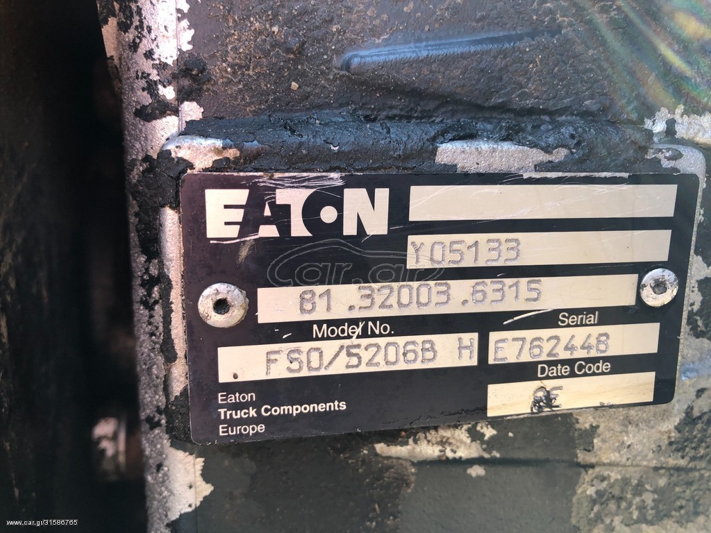 MAN EATON FSO5206B AND Y04178 - Скоростна кутия: снимка 1 MAN EATON FSO5206B AND Y04178 - Скоростна кутия: снимка 1