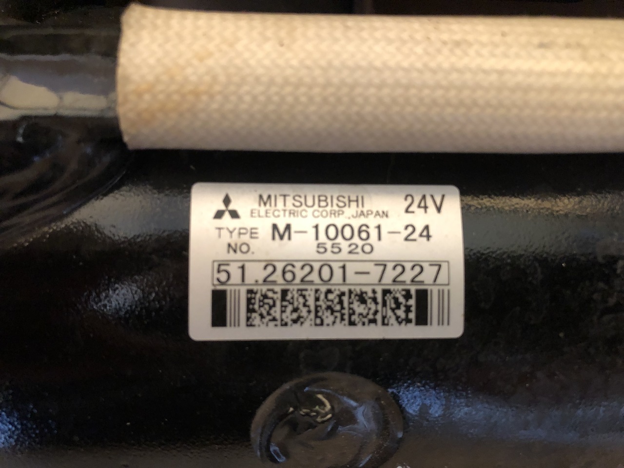 MAN STARTING MOTOR 24V MITSUBISHI - Стартер за Камион: снимка 1 MAN STARTING MOTOR 24V MITSUBISHI - Стартер за Камион: снимка 1