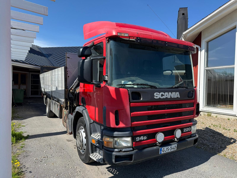 Scania P94D - Бордови камион, Камион с кран: снимка 3 Scania P94D - Бордови камион, Камион с кран: снимка 3