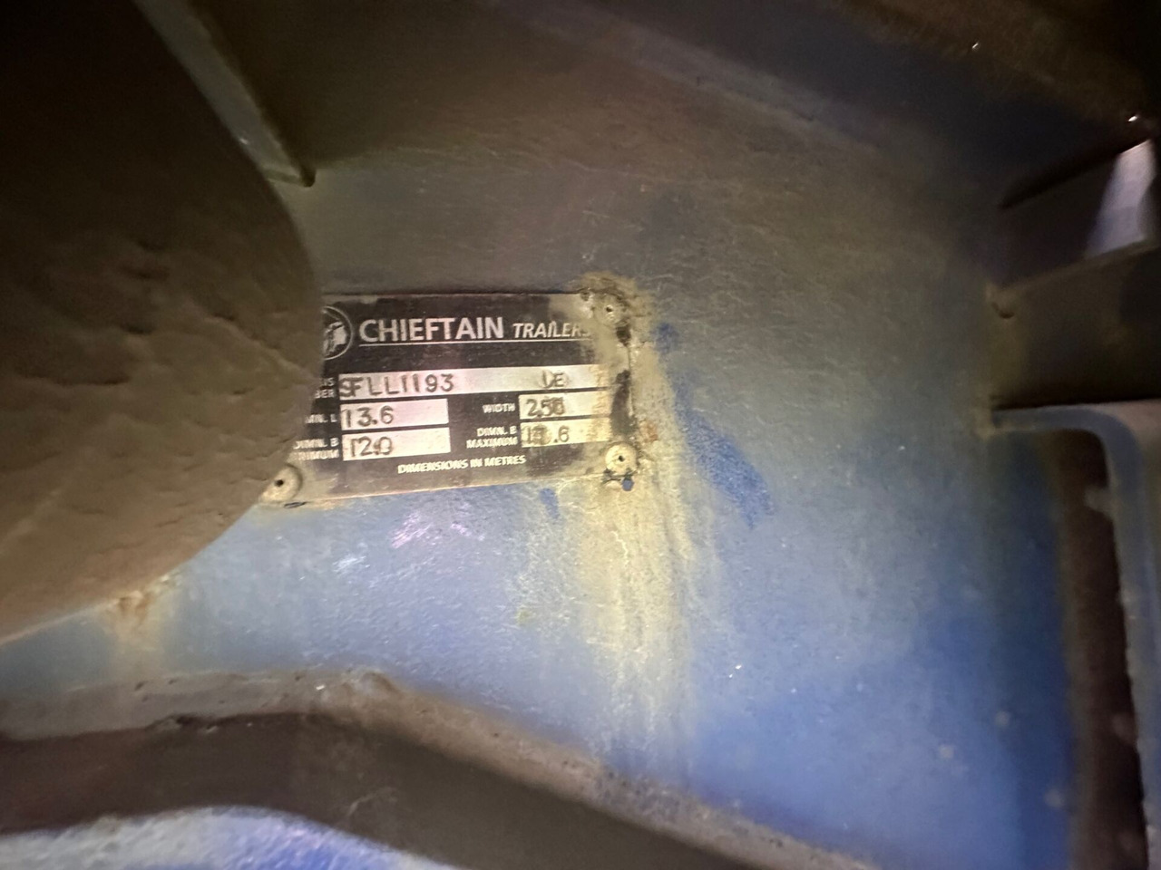 Нискорамна площадка полуремарке CHIEFTAIN TRAILERS LTD naczepa niskopodwoziowa: снимка 12
