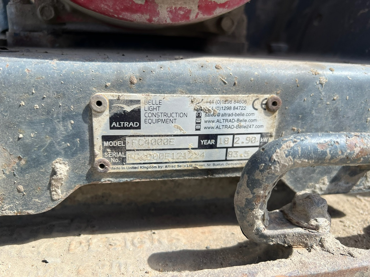 Zagęszczarka ALTRAD BELLE FC4000E PCX13/40 - Виброплоча: снимка 4 Zagęszczarka ALTRAD BELLE FC4000E PCX13/40 - Виброплоча: снимка 4