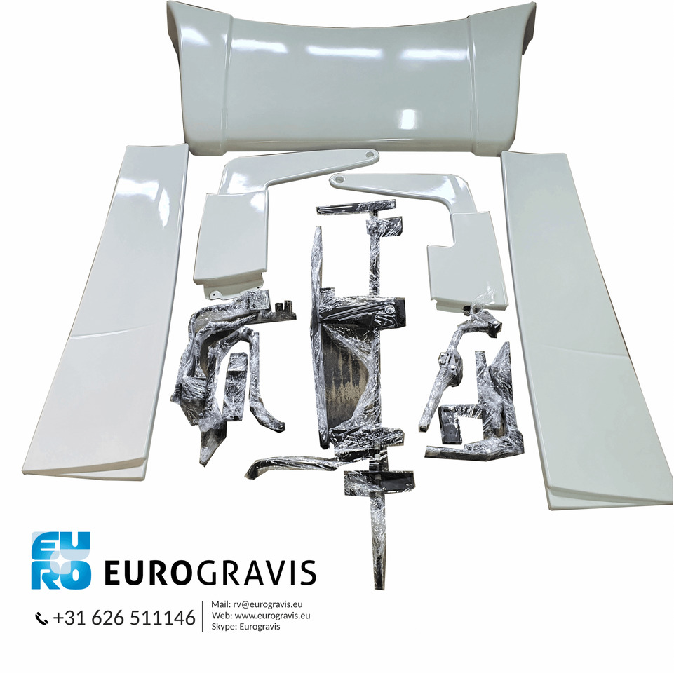 000079 VOLVO FH4/FH5 GLOBETROTTER CABINE SPOILER SET KLEUR C1103 - Аеродинамика/ Спойлер за Камион: снимка 1 000079 VOLVO FH4/FH5 GLOBETROTTER CABINE SPOILER SET KLEUR C1103 - Аеродинамика/ Спойлер за Камион: снимка 1