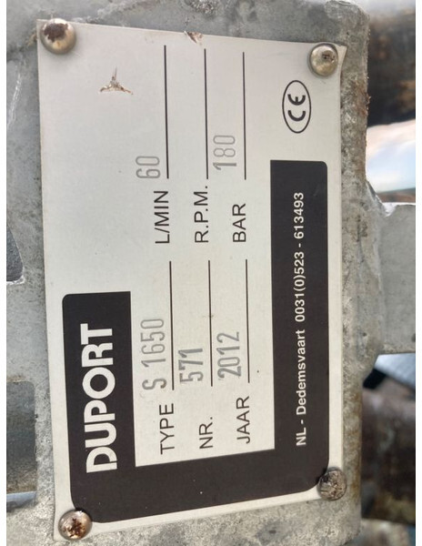 Duport S 1650 - Навесна пръскачка: снимка 3 Duport S 1650 - Навесна пръскачка: снимка 3