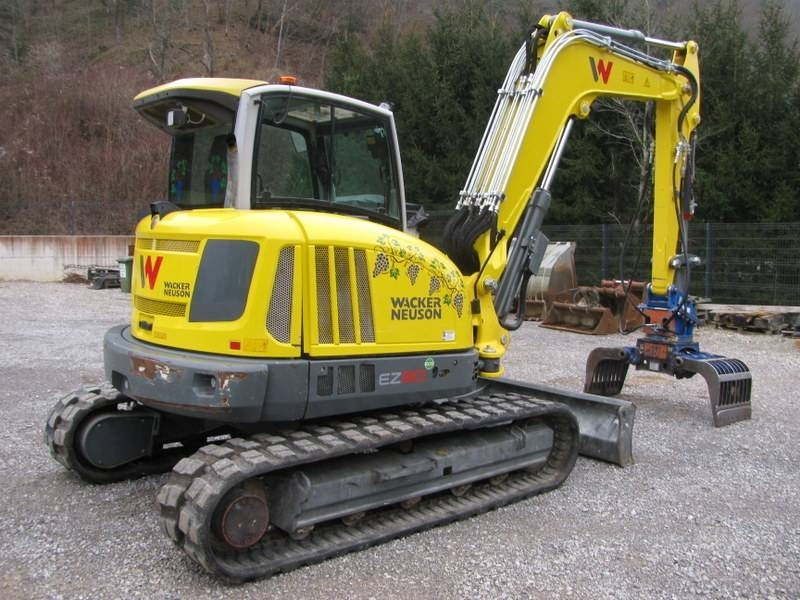 Мини багер Wacker Neuson EZ 80 z grajferjem: снимка 6