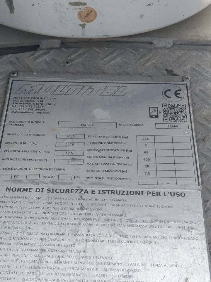 Multitel HX200 - Автовишка: снимка 3 Multitel HX200 - Автовишка: снимка 3