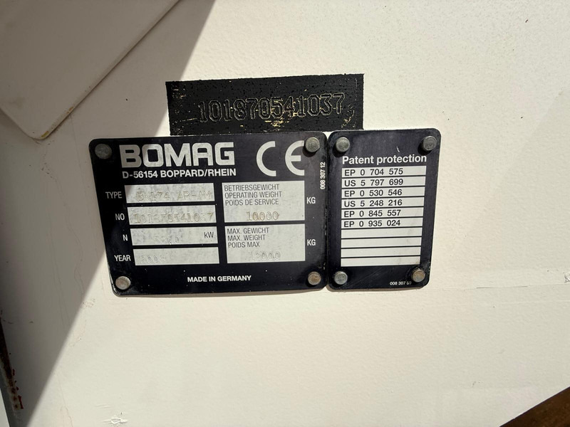 Валяк Bomag Walec wibracyjny BOMAG BW 174 AP - AM // Klimatyzacja: снимка 16