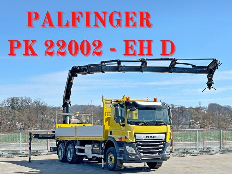 DAF CF 450 * PK 22002 - EH D + FUNK * 6x4 * TOP - Бордови камион, Камион с кран: снимка 1 DAF CF 450 * PK 22002 - EH D + FUNK * 6x4 * TOP - Бордови камион, Камион с кран: снимка 1